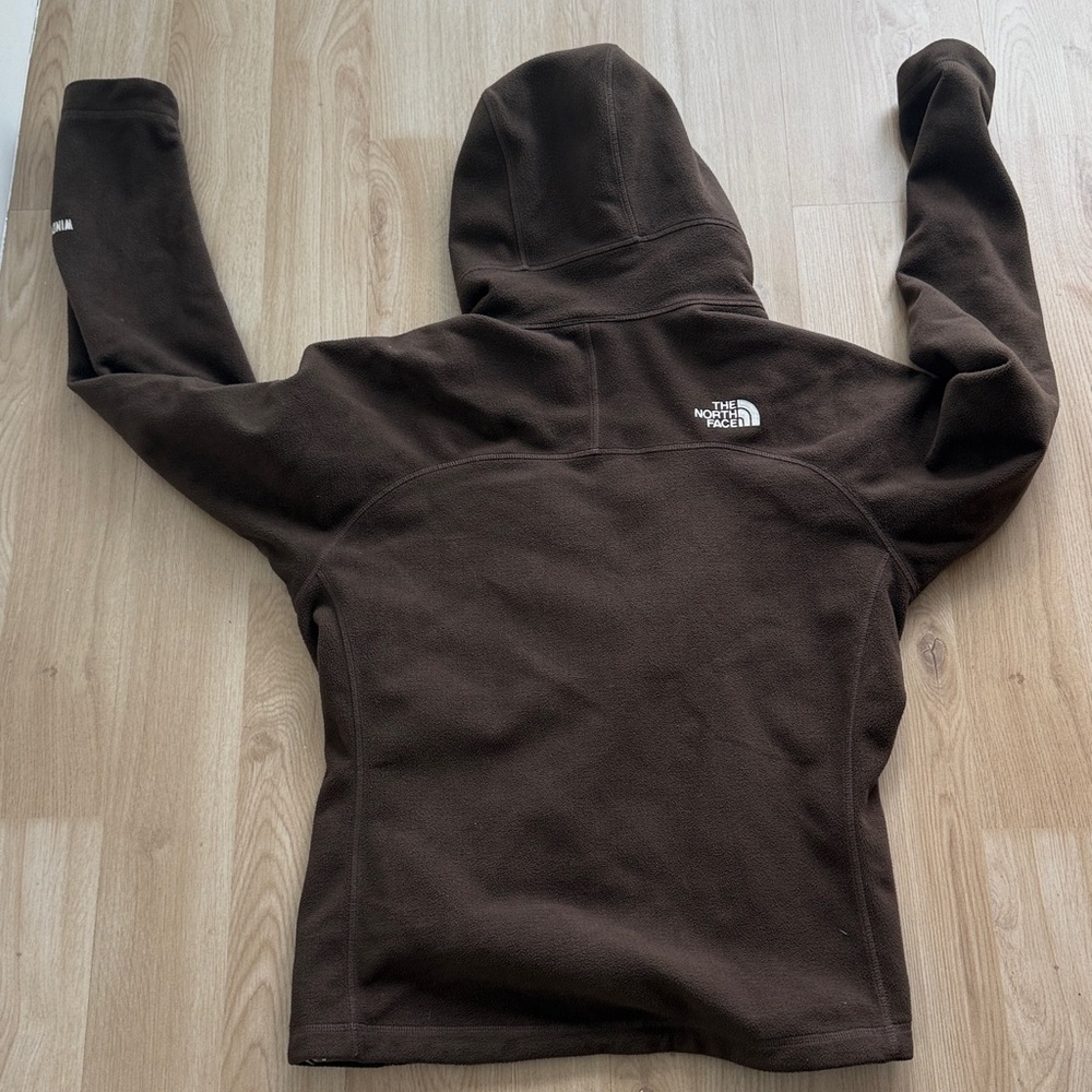The North Face Brown and Teal Fleece Jacket - Picture 5 of 5